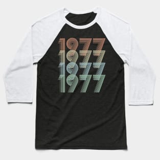 Vintage 1977 42nd Birthday Gift idea Men Women Baseball T-Shirt